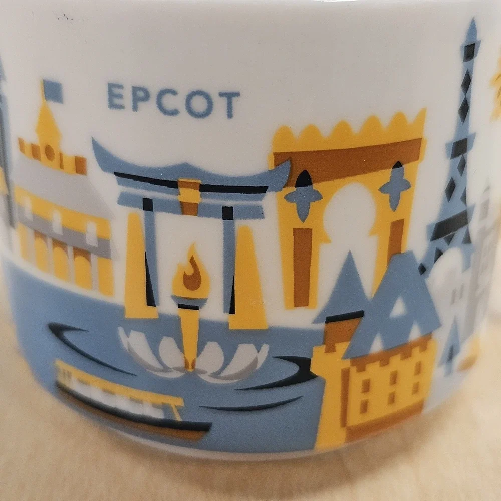 Starbucks Disney Parks You Are Here EPCOT 2 oz Mini Mug Ornament Christmas